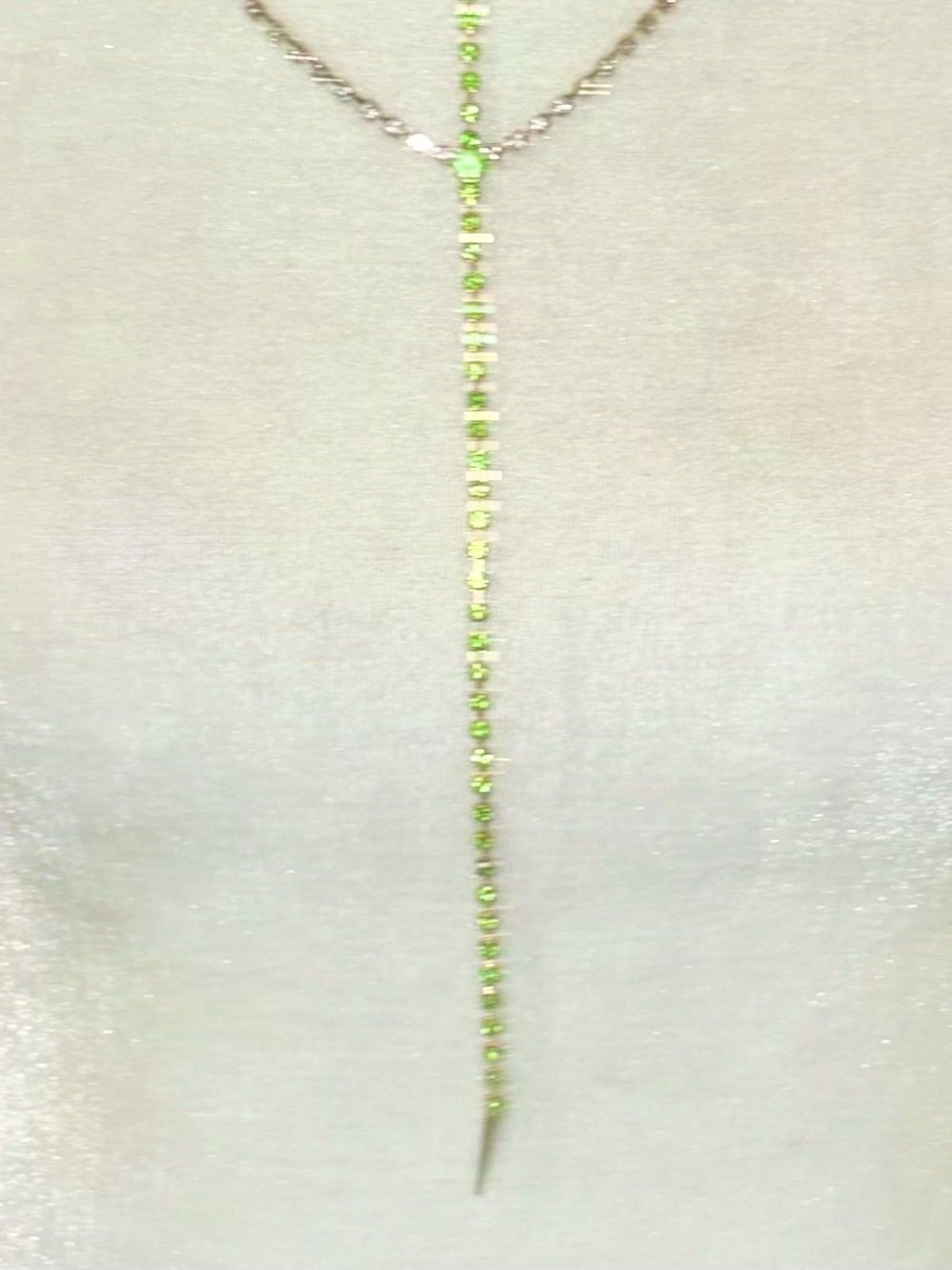Betsey Johnson Daisy Y-Necklace, highlighted by its whimsical pink and white opa - Picture 6 of 6